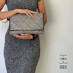 Handwoven Mengkuang Clutch Rattan
