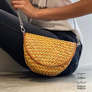 Handwoven Mengkuang Sling Bag