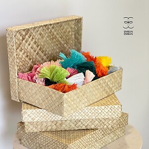 Handwoven Mengkuang Storage Box