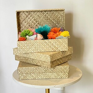 Handwoven Mengkuang Storage Box