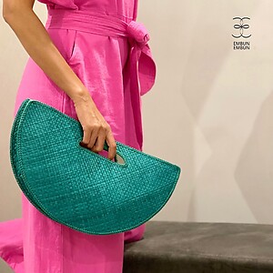 Handwoven Mengkuang Bag Halfmoon V2