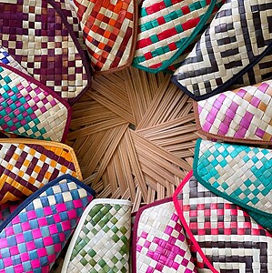 Handwoven Mengkuang Purse Envelope Magnet