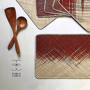 Handwoven Mengkuang Placemat Square