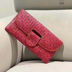 Handwoven Mengkuang Clutch Flap