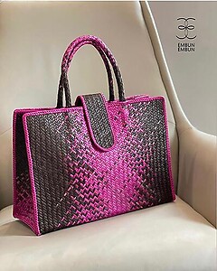 Handwoven Mengkuang Bag Horizontal