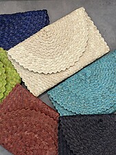 Handwoven Mengkuang Clutch Envelope Zig Zag V2
