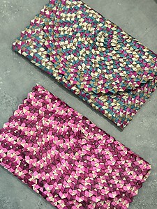 Handwoven Mengkuang Clutch Envelope Zig Zag