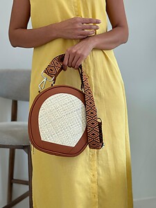 Handwoven Mengkuang Oval Sling