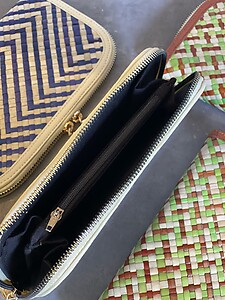 Handwoven Mengkuang Purse Double