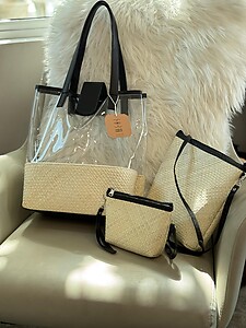 Handwoven Mengkuang Transparent Set