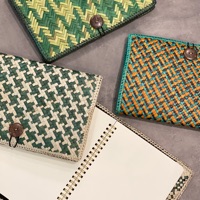 Handwoven Mengkuang Notebook Cover