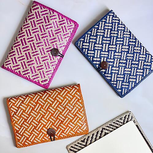 Handwoven Mengkuang Notebook Cover