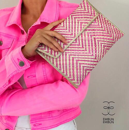 Handwoven Mengkuang Clutch Envelope