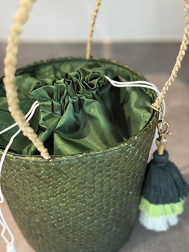 Handwoven Mengkuang Bucket Bag